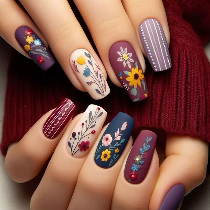 Floral Nail Designs Spring 2025: Blooming Beauty